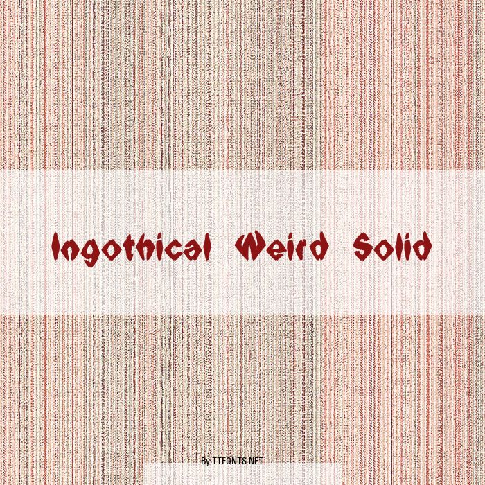 Ingothical Weird Solid example